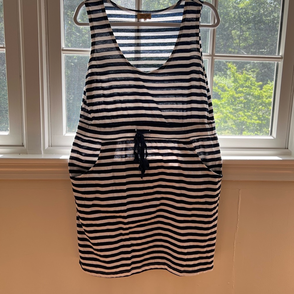 Piko 1988 Navy and White Striped Dress